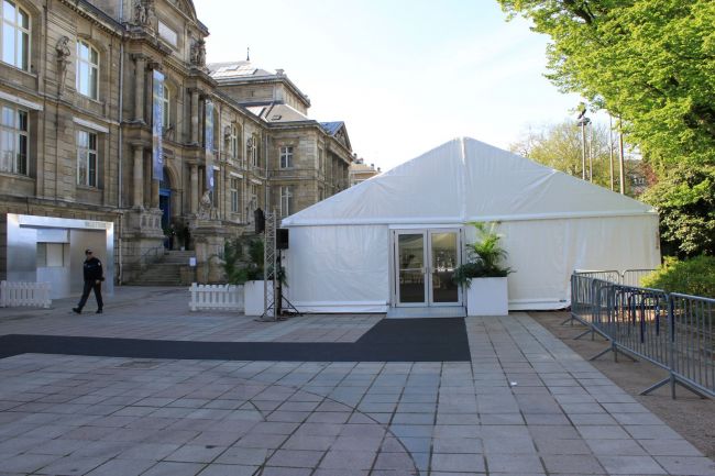 Location d'un chapiteau pour l'inauguration de Normandie Impressionniste en Normandie